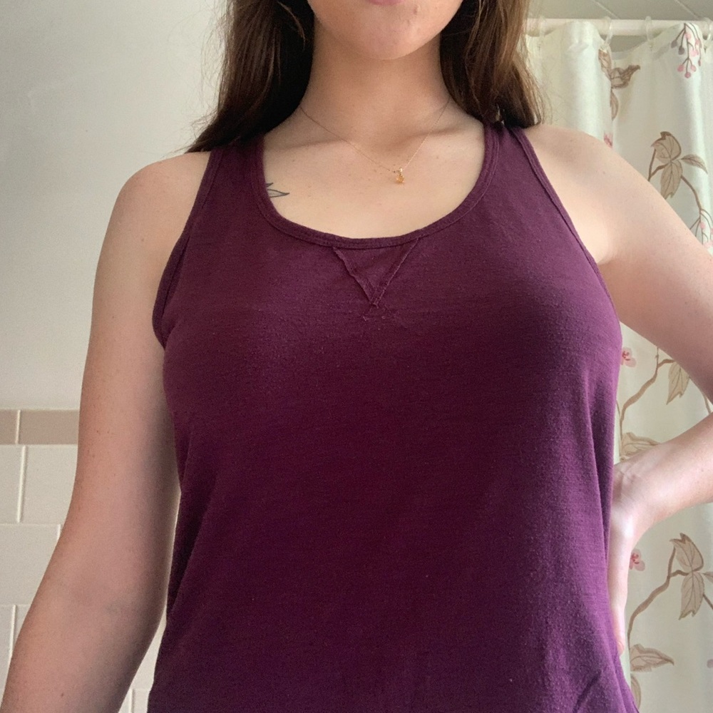 Maroon Razor Back Tank